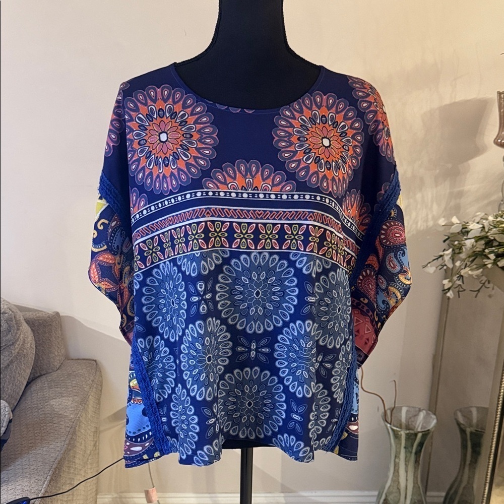 Desigual Multicolor Mandala Blouse size S